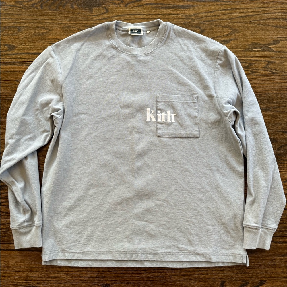 Kith Quinn long sleeve tee Light Indigo
